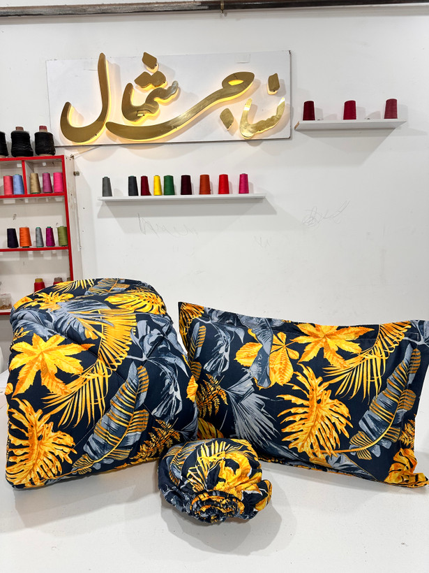 ست کامل روتختی طرح دار