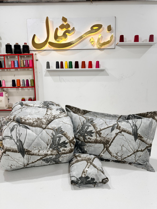 ست کامل روتختی طرح دار