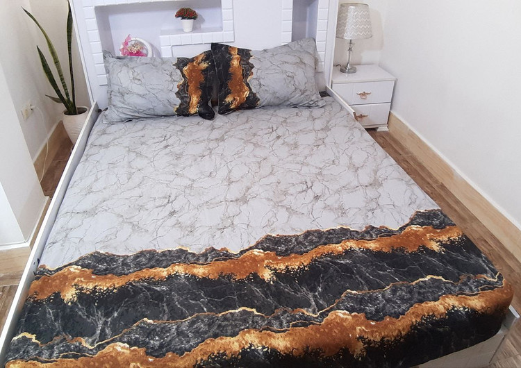 نیم ست روتختی طرح دار