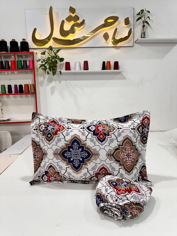 نیم ست روتختی طرح دار